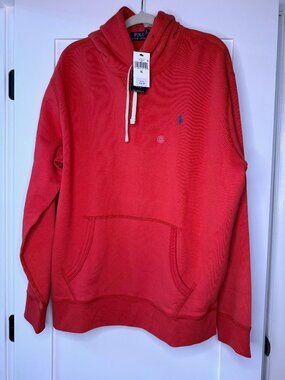 Polo Ralph Lauren Red Hoodie Size XL Brand New $145